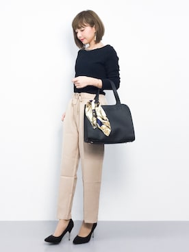 「Miminy Piminy（ミミニー ピミニー）のアイテム（シューズ）」を使った、ayumi  sato さん（レディース・155cm）の春コーディネート