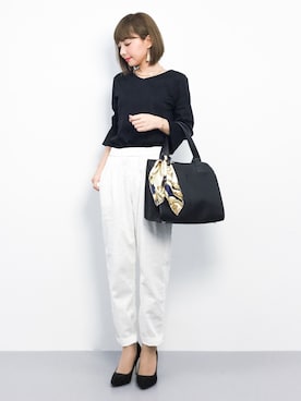 「Miminy Piminy（ミミニー ピミニー）のアイテム（シューズ）」を使った、ayumi  sato さん（レディース・155cm）の春コーディネート