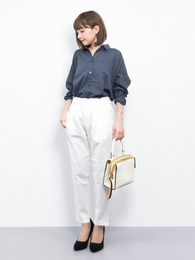 「Miminy Piminy（ミミニー ピミニー）のアイテム（シューズ）」を使った、ayumi  sato さん（レディース・155cm）の春コーディネート