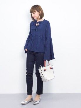 ayumi  sato さん（レディース・155cm）の春コーディネート