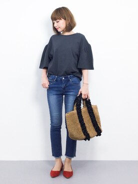 ayumi  sato さん（レディース・155cm）の春コーディネート