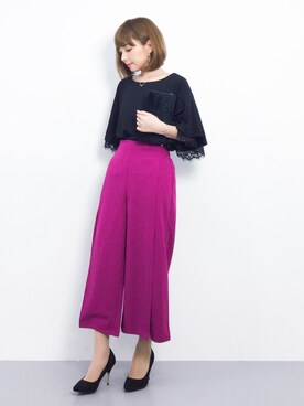 「Miminy Piminy（ミミニー ピミニー）のアイテム（シューズ）」を使った、ayumi  sato さん（レディース・155cm）の春コーディネート