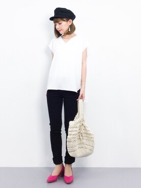 ayumi  sato さん（レディース・155cm）の春コーディネート