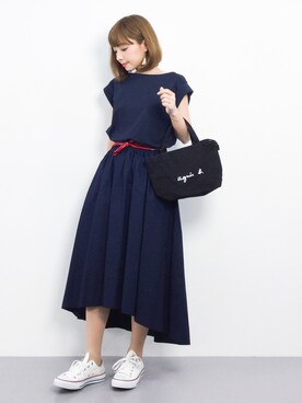 ayumi  sato さん（レディース・155cm）の春コーディネート