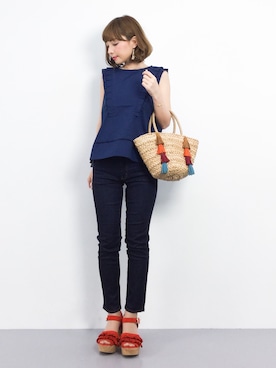 ayumi  sato さん（レディース・155cm）の夏コーディネート