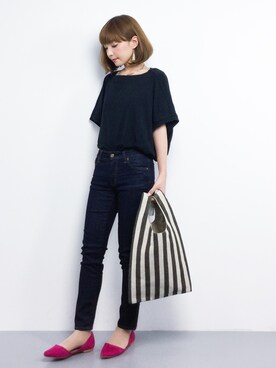 ayumi  sato さん（レディース・155cm）の夏コーディネート