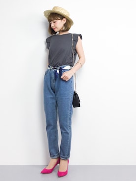 ayumi  sato さん（レディース・155cm）の夏コーディネート