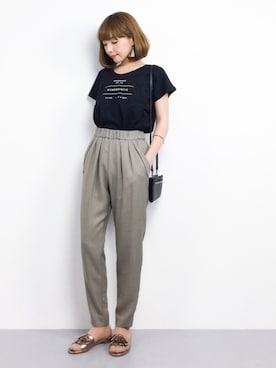 ayumi  sato さん（レディース・155cm）の夏コーディネート