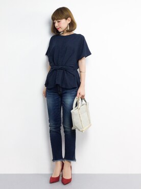 ayumi  sato さん（レディース・155cm）の夏コーディネート