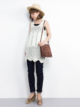 ayumi  sato さん（レディース・155cm）の夏コーディネート