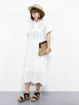 ayumi  sato さん（レディース・155cm）の夏コーディネート