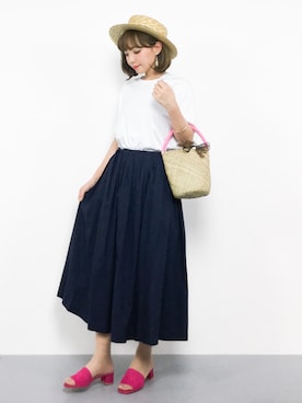 ayumi  sato さん（レディース・155cm）の夏コーディネート