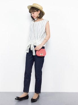 ayumi  sato さん（レディース・155cm）の夏コーディネート