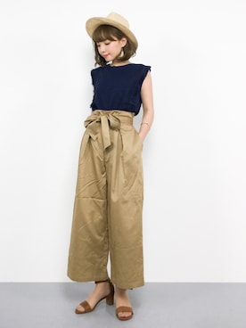 ayumi  sato さん（レディース・155cm）の夏コーディネート