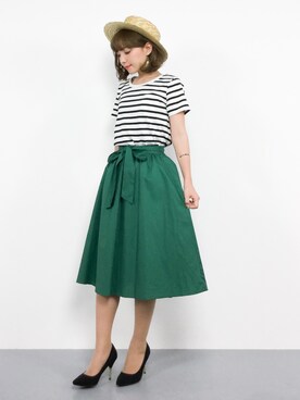 ayumi  sato さん（レディース・155cm）の夏コーディネート