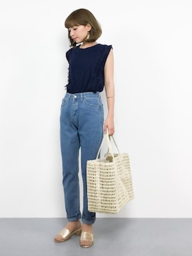 ayumi  sato さん（レディース・155cm）の夏コーディネート