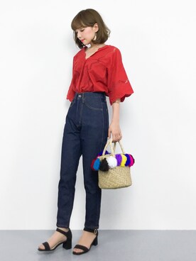 ayumi  sato さん（レディース・155cm）の夏コーディネート