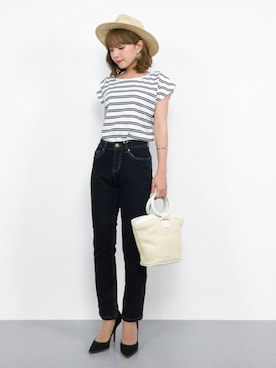 ayumi  sato さん（レディース・155cm）の夏コーディネート