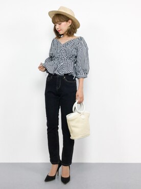 ayumi  sato さん（レディース・155cm）の夏コーディネート