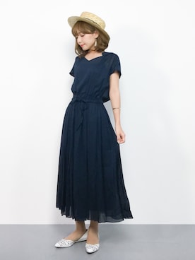 ayumi  sato さん（レディース・155cm）の夏コーディネート