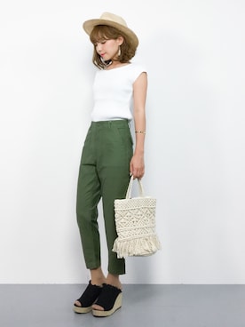 ayumi  sato さん（レディース・155cm）の夏コーディネート