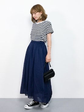 ayumi  sato さん（レディース・155cm）の夏コーディネート