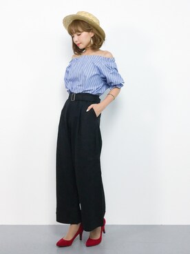 ayumi  sato さん（レディース・155cm）の夏コーディネート