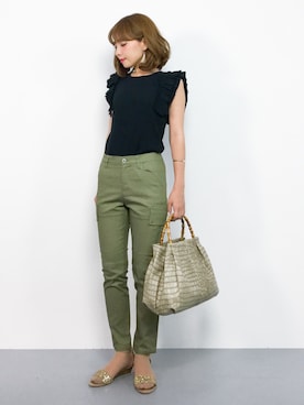 ayumi  sato さん（レディース・155cm）の夏コーディネート