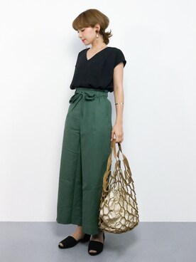 ayumi  sato さん（レディース・155cm）の夏コーディネート