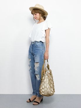 ayumi  sato さん（レディース・155cm）の夏コーディネート