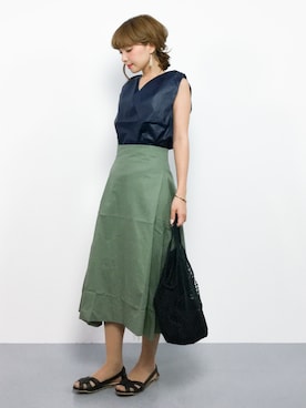 ayumi  sato さん（レディース・155cm）の夏コーディネート