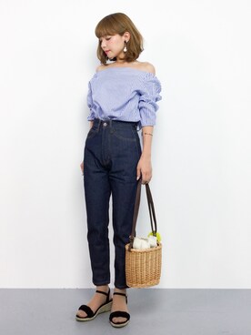 ayumi  sato さん（レディース・155cm）の夏コーディネート