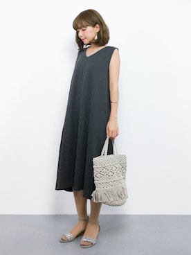 「STYLE DELI（スタイルデリ）のアイテム（ワンピース/ドレス）」を使った、ayumi  sato さん（レディース・155cm）の夏コーディネート