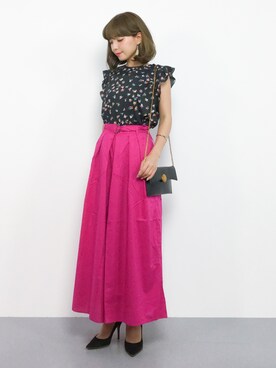 ayumi  sato さん（レディース・155cm）の夏コーディネート