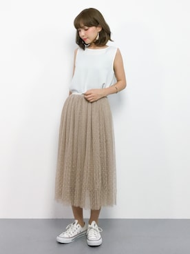 ayumi  sato さん（レディース・155cm）の夏コーディネート