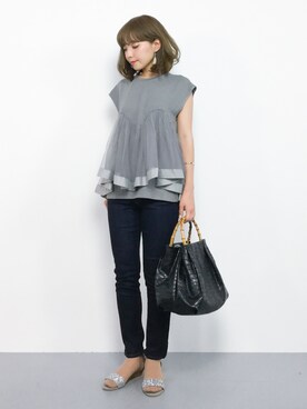 ayumi  sato さん（レディース・155cm）の夏コーディネート