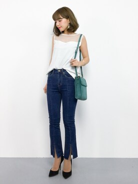 ayumi  sato さん（レディース・155cm）の夏コーディネート