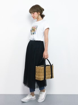 ayumi  sato さん（レディース・155cm）の夏コーディネート