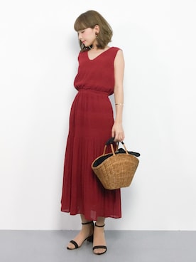 ayumi  sato さん（レディース・155cm）の夏コーディネート