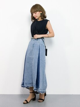 ayumi  sato さん（レディース・155cm）の夏コーディネート