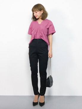 ayumi  sato さん（レディース・155cm）の夏コーディネート