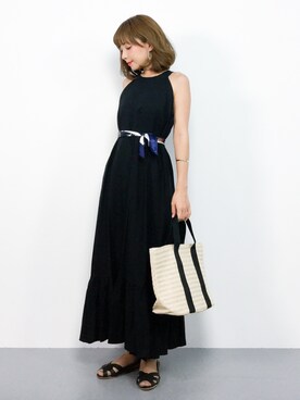 「SUNBABIES（サンベイビーズ）のアイテム」を使った、ayumi  sato さん（レディース・155cm）の夏コーディネート