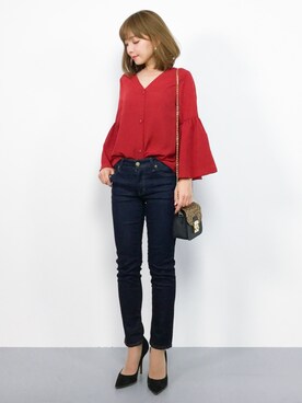 ayumi  sato さん（レディース・155cm）の夏コーディネート