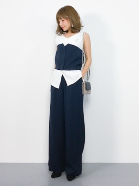 「A part by（アパートバイ）のアイテム（サロペット/オーバーオール）」を使った、ayumi  sato さん（レディース・155cm）の秋コーディネート