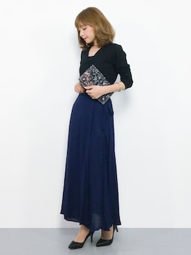 「Accessorize（アクセサライズ）のアイテム（クラッチバッグ）」を使った、ayumi  sato さん（レディース・155cm）の秋コーディネート