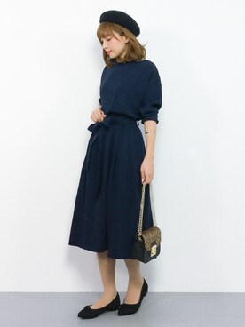 ayumi  sato さん（レディース・155cm）の秋コーディネート