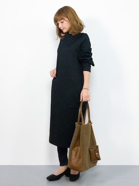 「THE IRON（アイロン）のアイテム」を使った、ayumi  sato さん（レディース・155cm）の秋コーディネート