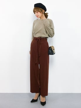 ayumi  sato さん（レディース・155cm）の秋コーディネート