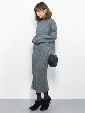 「Factor=（ファクターイコール）のアイテム（ワンピース/ドレス）」を使った、ayumi  sato さん（レディース・155cm）の秋コーディネート