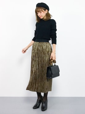 ayumi  sato さん（レディース・155cm）の秋コーディネート